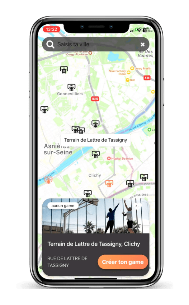 screen appli map